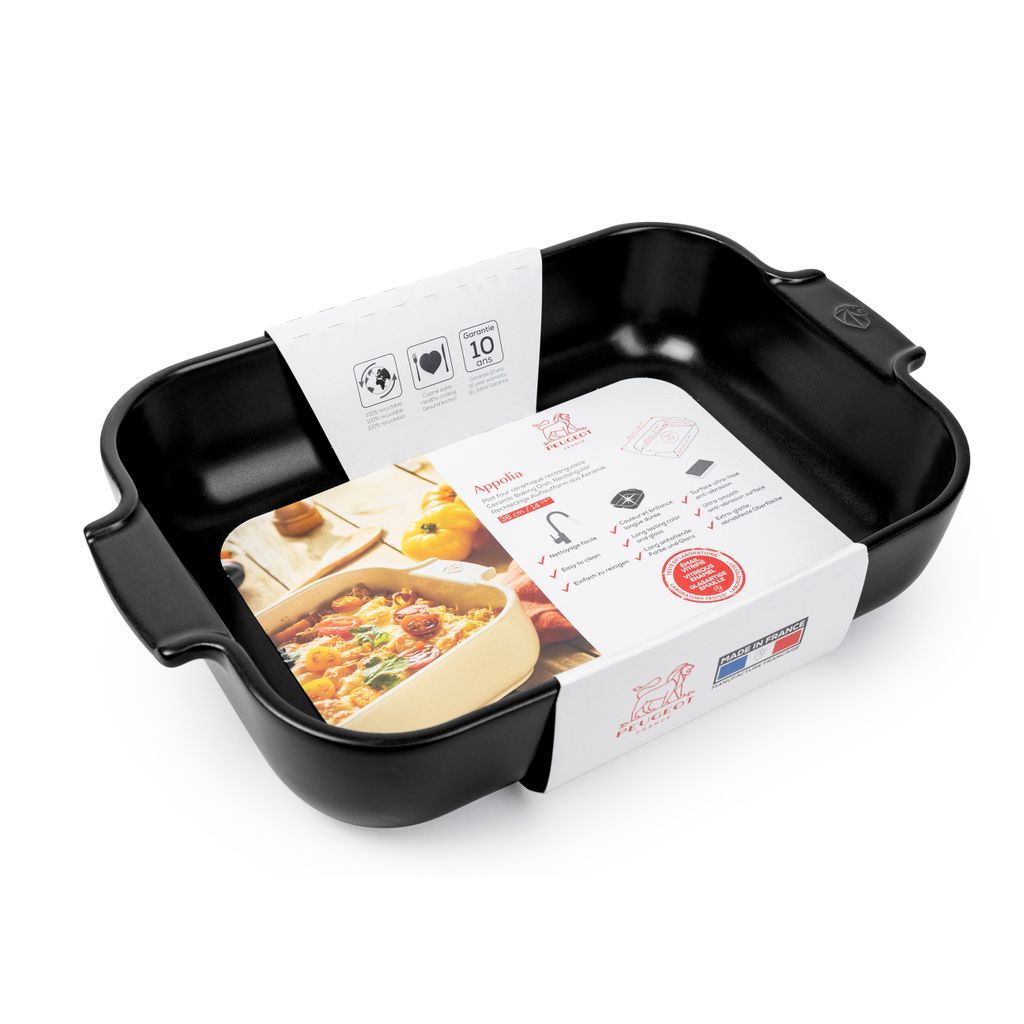 Plat à four rectangle noir 36 cm - Visuel 1